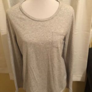 Pink and gray pj set